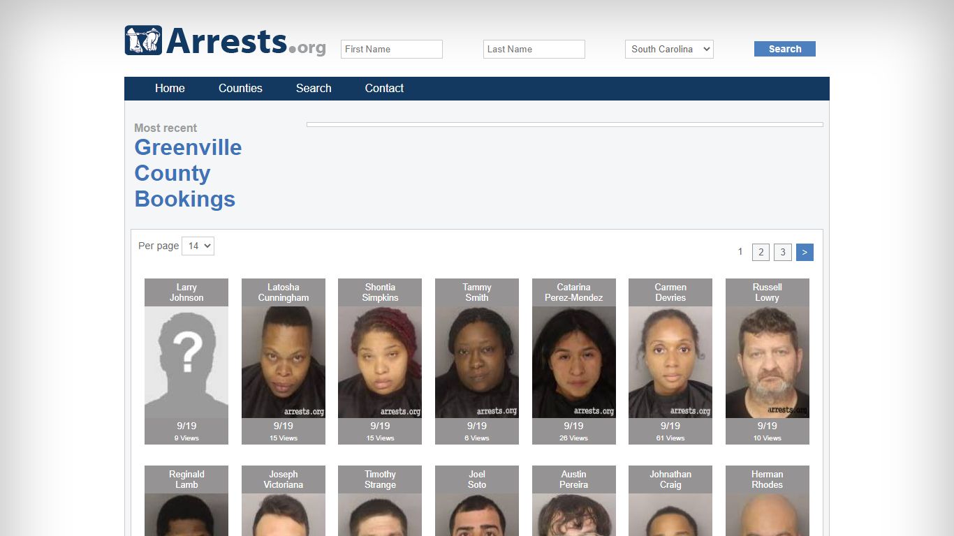 Greenville County Arrests and Inmate Search